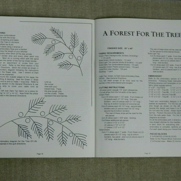 Farmhouse Quilts Into The Woods Book - Picture 5 of 6